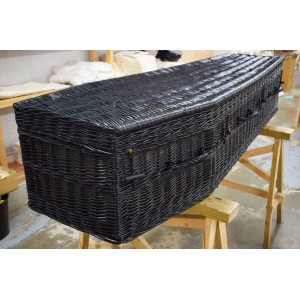 Your Colour - Finest Wicker Willow Imperial (Traditional) Coffin – Mythos Black